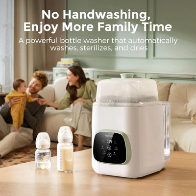 Baby Bottle Washer, Sterilizer & Dryer - All-in-One Cleaning Machine for Bottles, Pump Parts & Baby Essentials