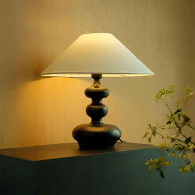 Retro Solid Wood Table Lamp