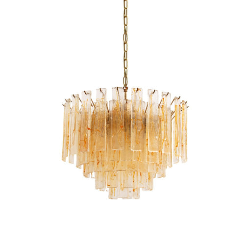 WOW Golden Amber Murano Glass Gorgeous Chandelier-WOW5242