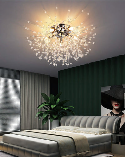 WOW Dandelion Crystal Flower Ceiling Light-WOW1014