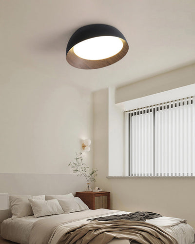 WOW Wood Grain Asymmetrical Flush Mount Ceiling Light-WOW1016