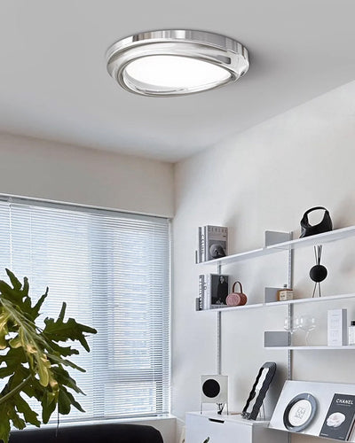 WOW Round Chrome Flush Mount Ceiling Light-WOW1063