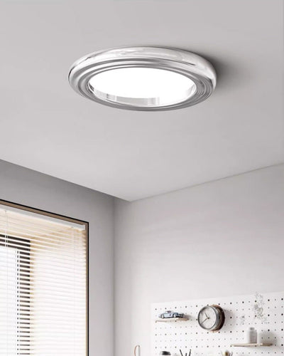 WOW Dimmable Round Flat Chrome Ceiling Light-WOW1064
