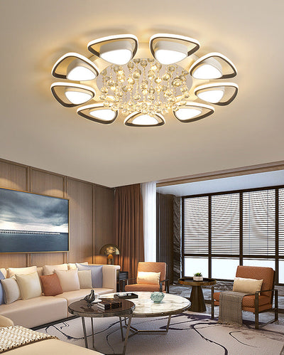 WOW Big Flower Crystal Flush Mount Ceiling Light-WOW1075