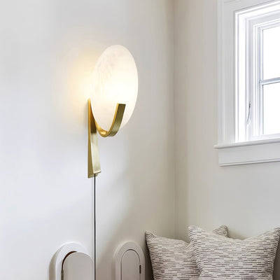WOW Alice Alabaster Plug-in Wall Lamp