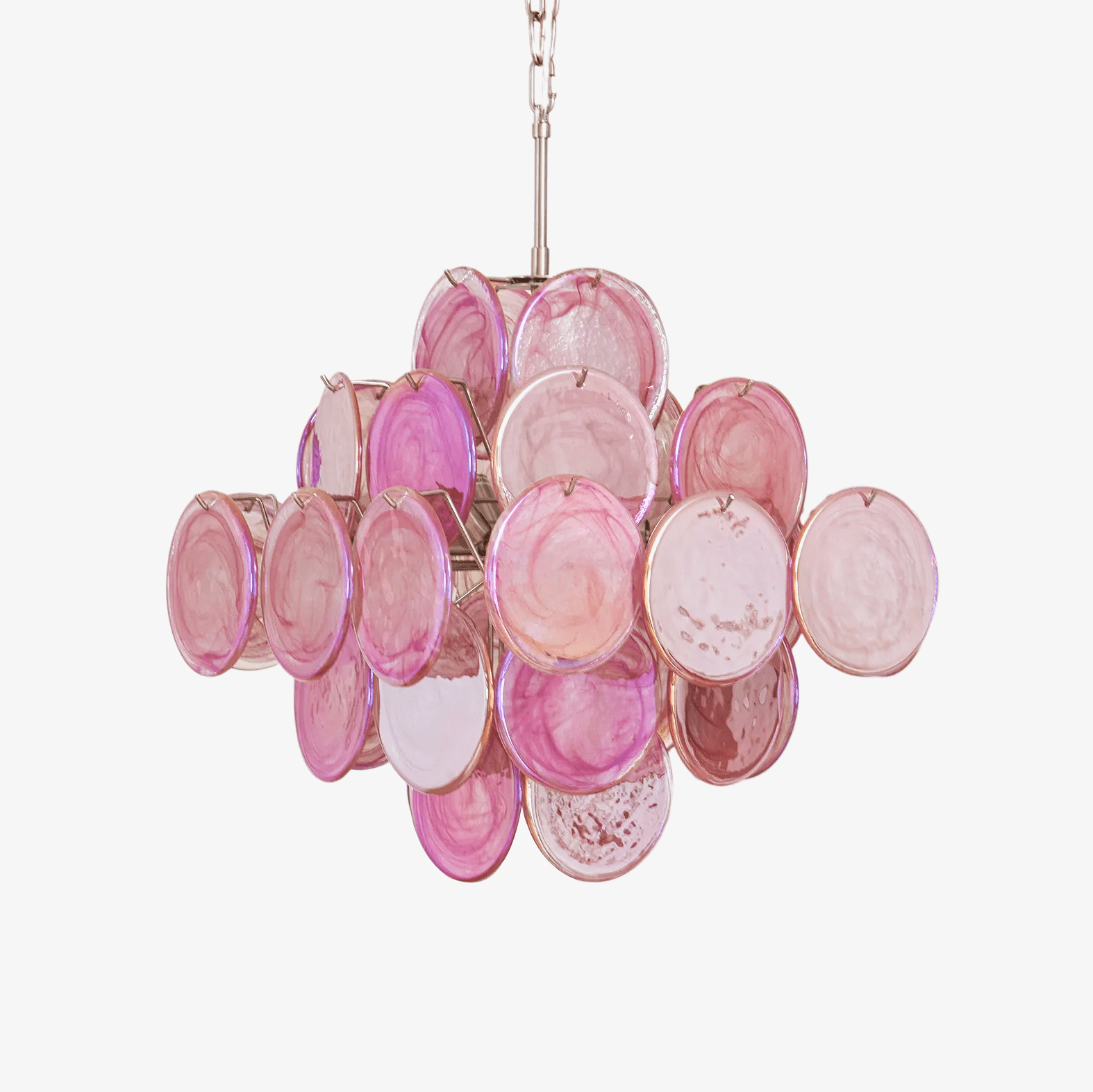 WOW Aurelia Pink Murano Glass Gorgeous Chandelier-WOW5240