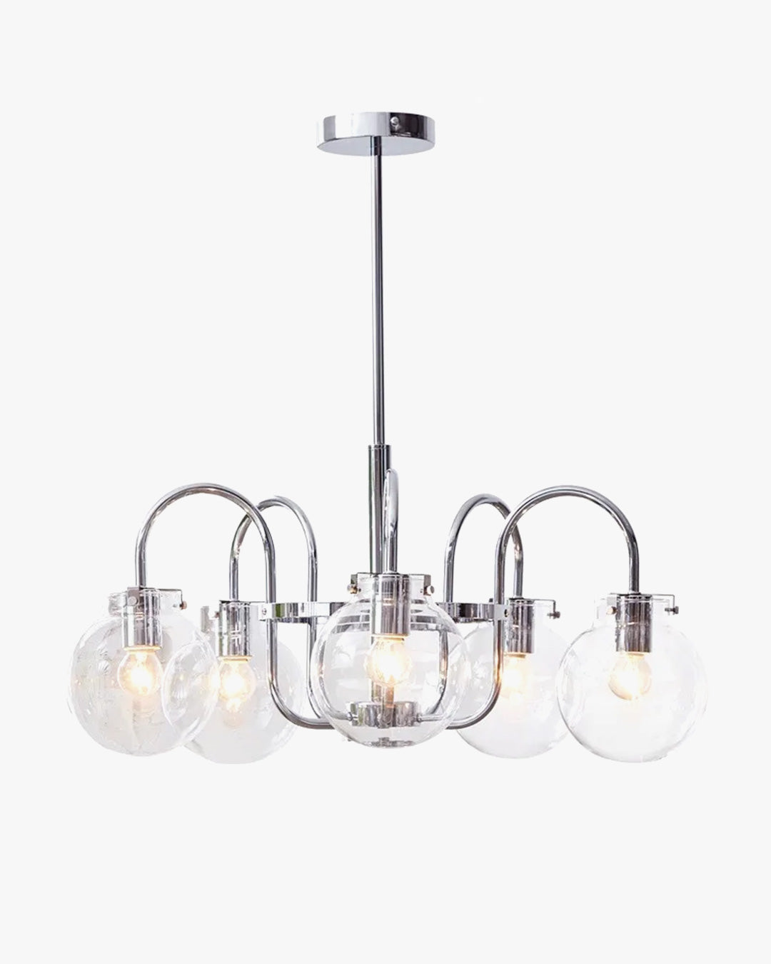 WOW Clear Glass Globe Arm Chandelier-wow2719