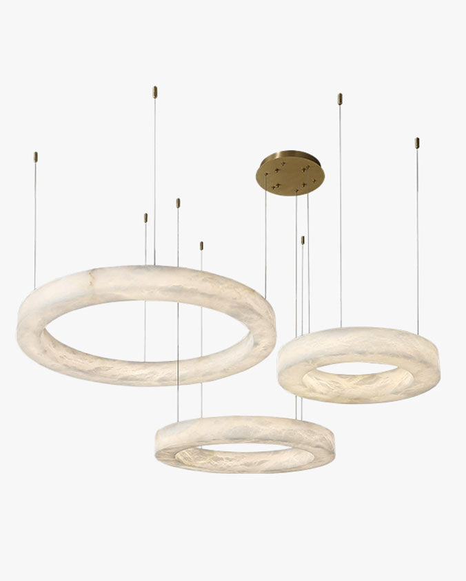 WOW 3 Rings Alabaster Chandelier-wow2857