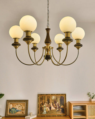 WOW Swoop Arm Globe Chandelier-wow2378