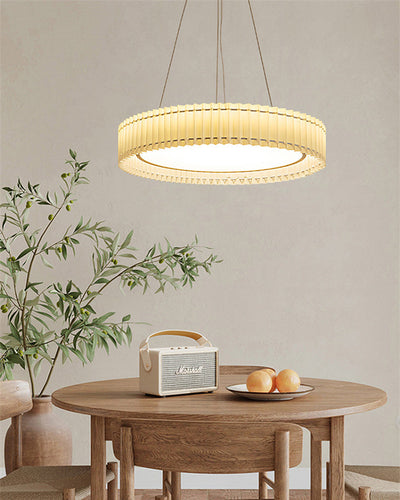 WOW Round Pleated Fabric Pendant Light-wow2050