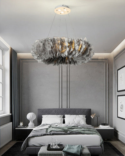 WOW Feather Round Pendant Light-wow2060
