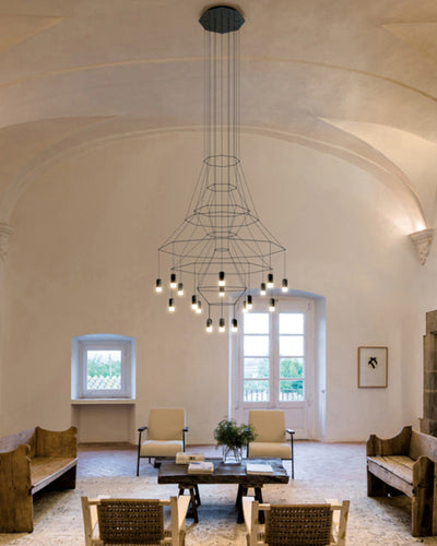 WOW Wire Tiered Sculptural Chandelier-WOW2066