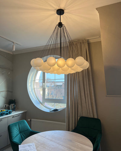 WOW Cluster Frosted Glass Bubbles Chandelier-WOW2068
