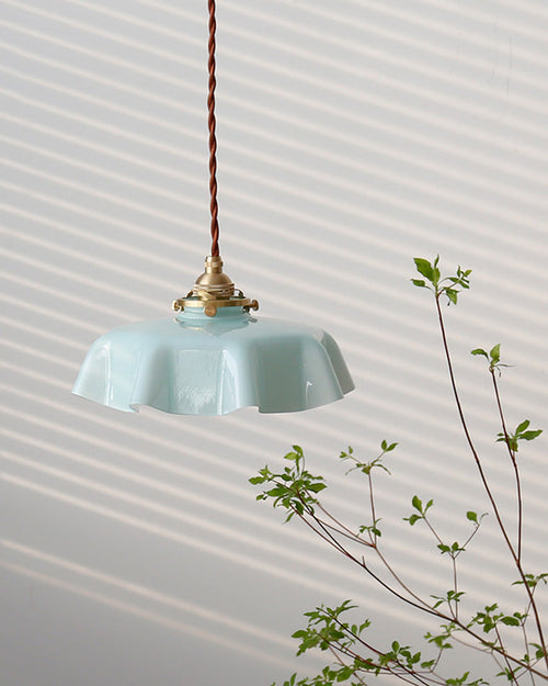 WOW Retro Coloured/Pink Glass Pendant Light-WOW2084