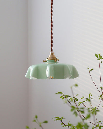 WOW Retro Coloured/Pink Glass Pendant Light-WOW2084