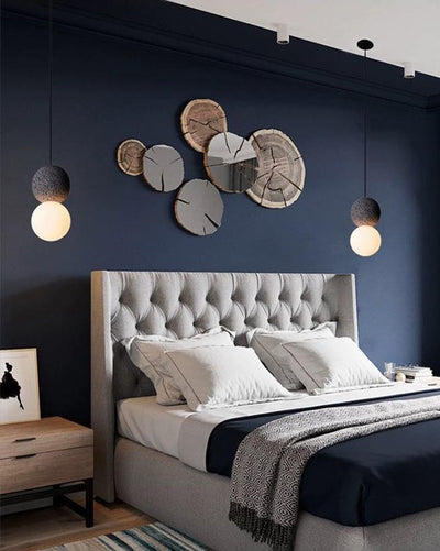 WOW White & Black Glass Globe Pendant Light-wow2086