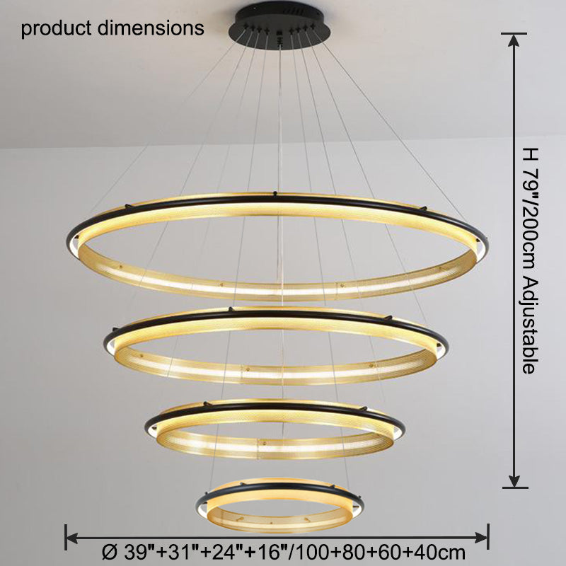 WOW Tiered Circular Led Chandelier-wow2119b