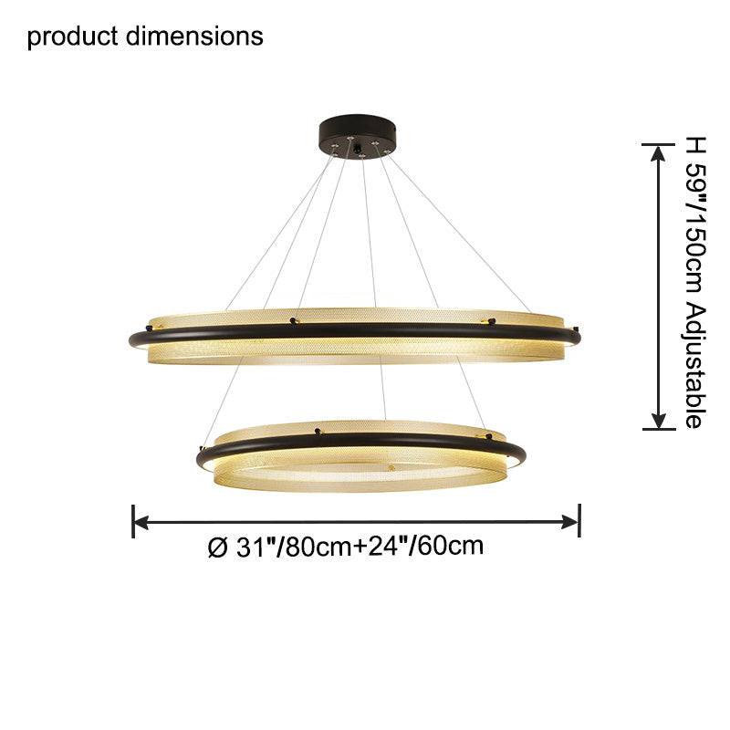 WOW Tiered Circular Led Chandelier-wow2119b