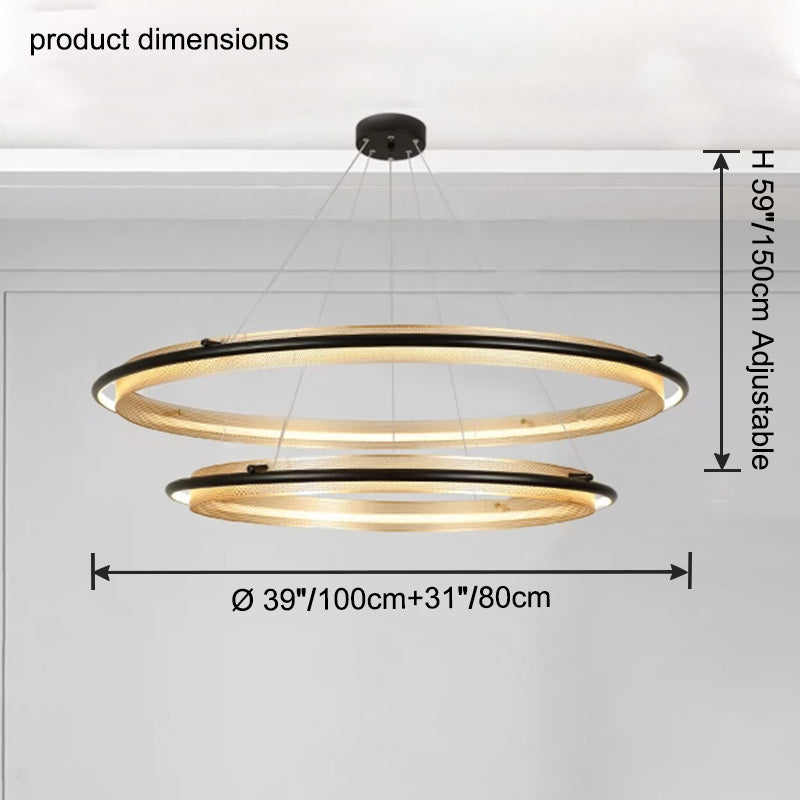WOW Tiered Circular Led Chandelier-wow2119b