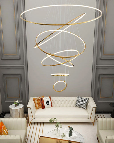 WOW Large Tiered Ring Foyer Chandelier-WOW2160