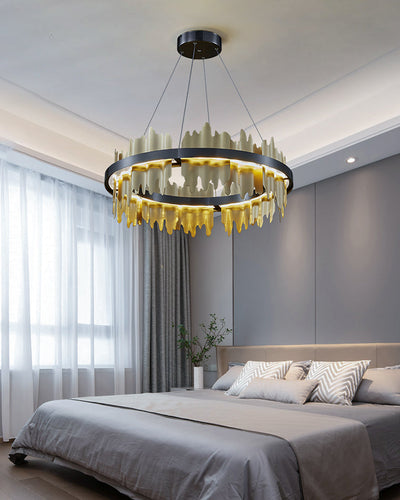 WOW Iceberg Round Black&Gold Chandelier-wow2183