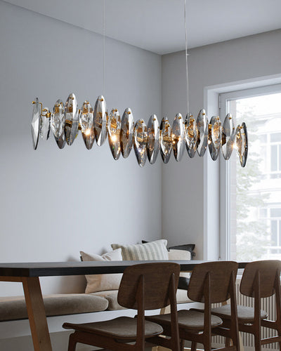 WOW Smoked Crystal Linear Chandelier-wow2188