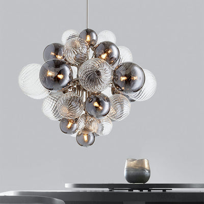 WOW Smoked Glass Bubble Chandelier-WOW2198