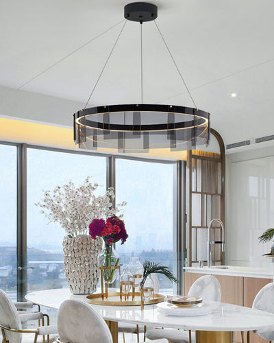 WOW Smoked Glass Round Chandelier-wow2202