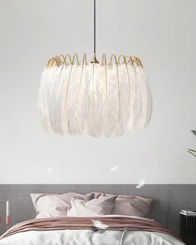 WOW Feather Round Chandelier-WOW2215