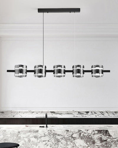 WOW Glass Brass Linear Chandelier-WOW2219A