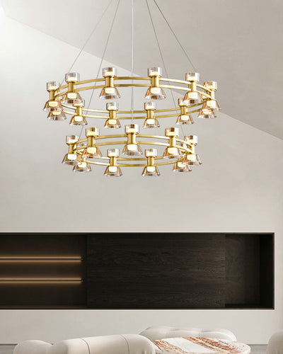 WOW Modern Pillar Candle Round Chandelier-wow2224