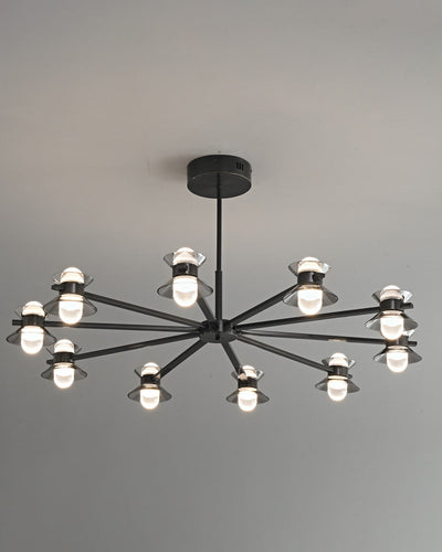 WOW 6/8/10 Light Black Brass Chandelier-wow2226