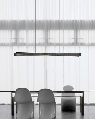 WOW Black Fluted Glass Linear Pendant Light-Wow2310