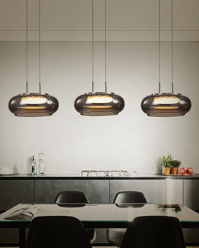 WOW Round Smoked Glass Pendant Light-wow2322