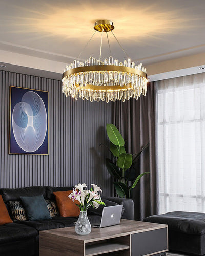 WOW Gold Crystal Round Chandelier-wow2339a