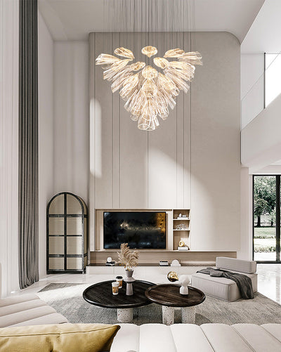 WOW Flower Glass Foyer Chandelier-wow2341