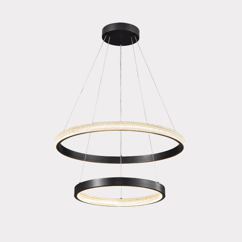 WOW Tiered Circular Led Brass Chandelier-wow2347