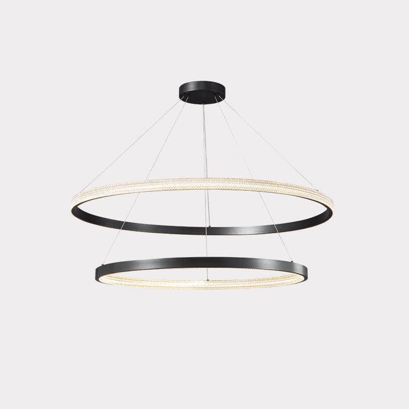 WOW Tiered Circular Led Brass Chandelier-wow2347