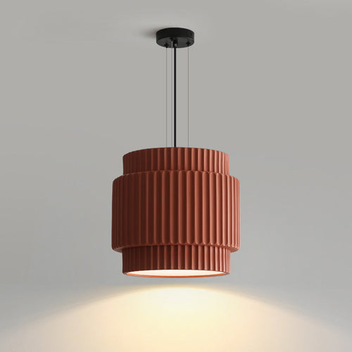 WOW Ribbed Drum Pendant Light-wow2469