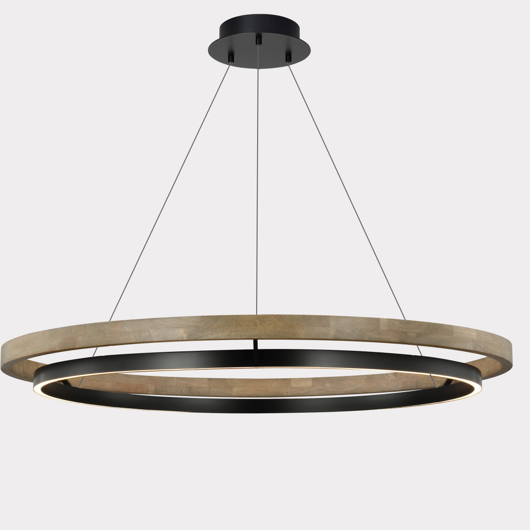 WOW Wood Circular Led Chandelier-WOW2492