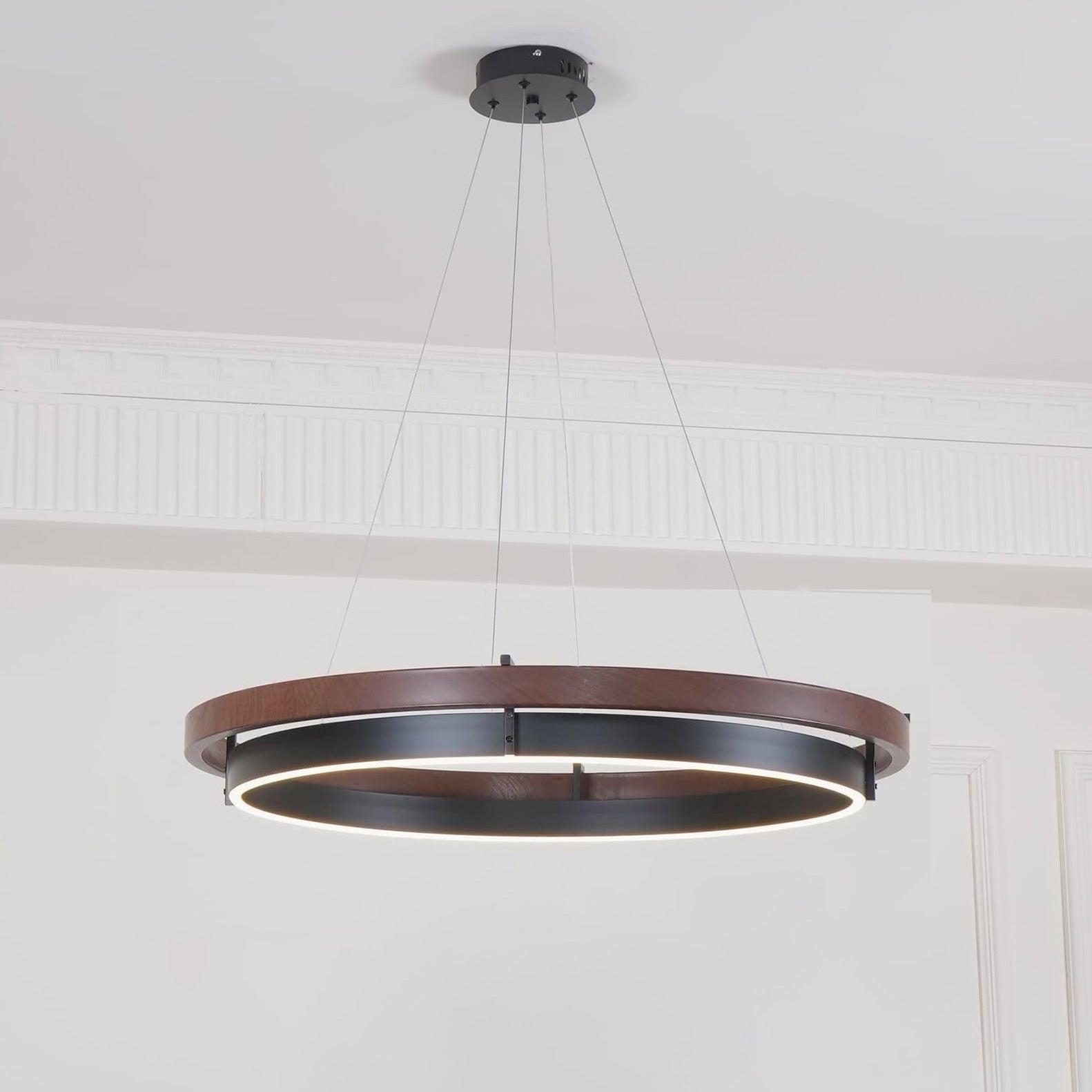 WOW Wood Circular Led Chandelier-WOW2492