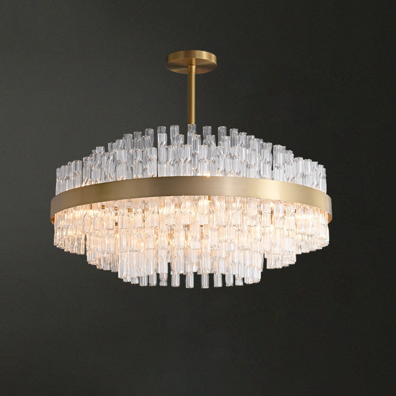 WOW Gold Round Crystal Chandelier-wow2547