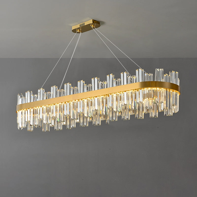 WOW Gold Oval Crystal Chandelier-wow2566
