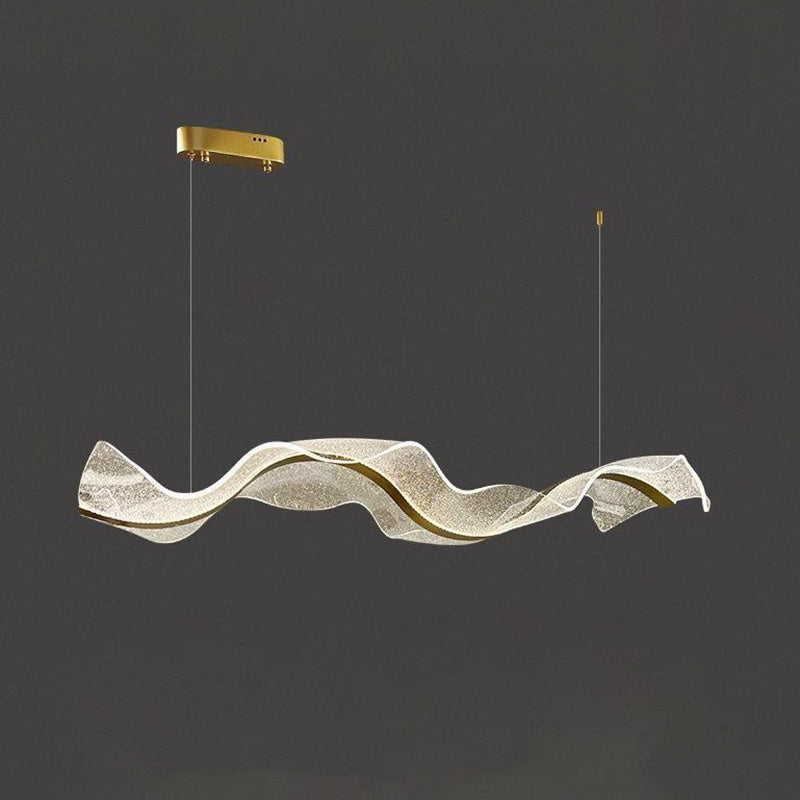 WOW Wave Ribbon Acrylic Chandelier-wow2596