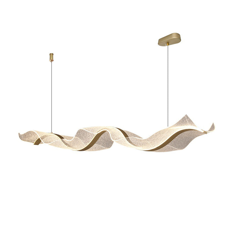WOW Wave Ribbon Acrylic Chandelier-wow2596