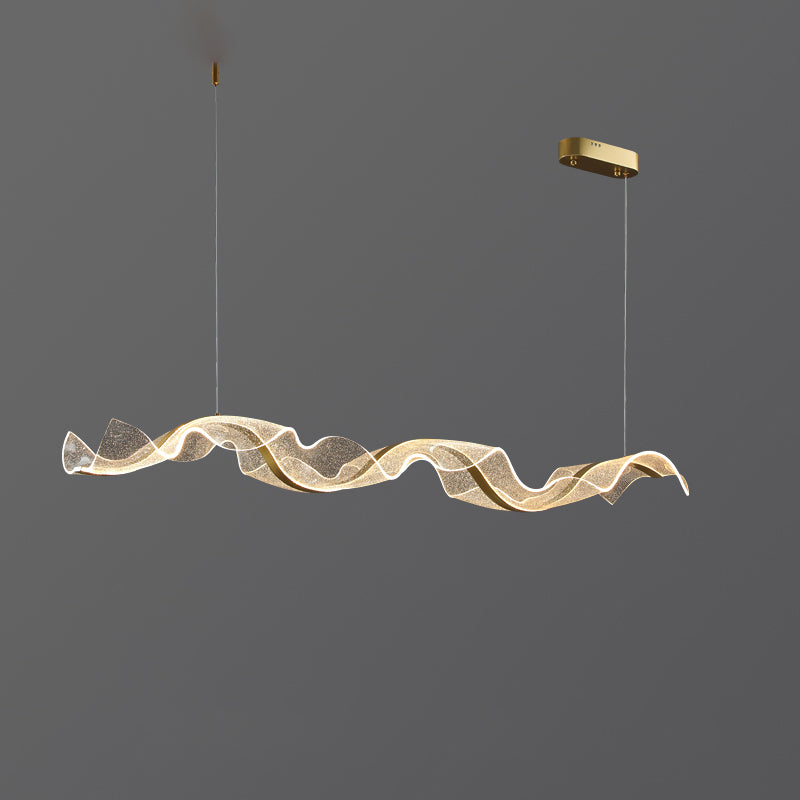 WOW Wave Ribbon Acrylic Chandelier-wow2596