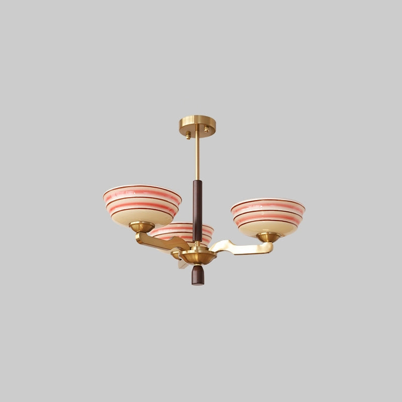 WOW Colored Glass Bowl Up Light Chandelier-wow2605