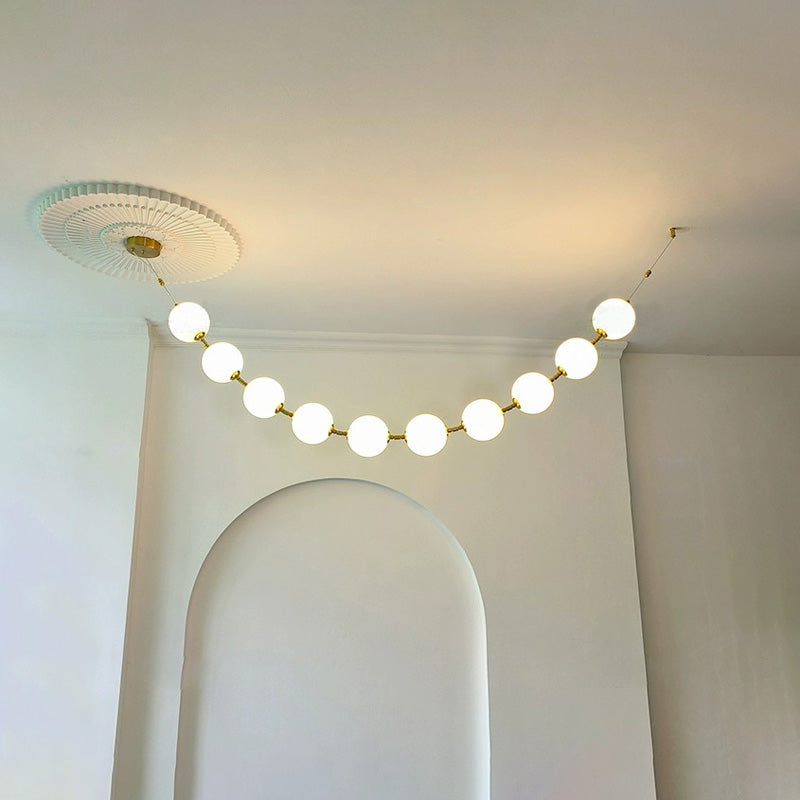 WOW Pearl Acrylic Ball Chandelier-wow2705