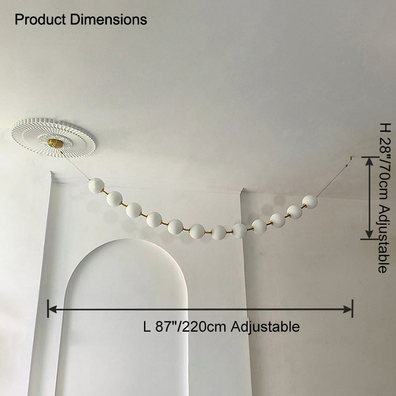 WOW Pearl Acrylic Ball Chandelier-wow2705