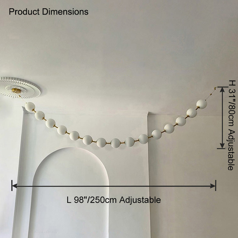 WOW Pearl Acrylic Ball Chandelier-wow2705